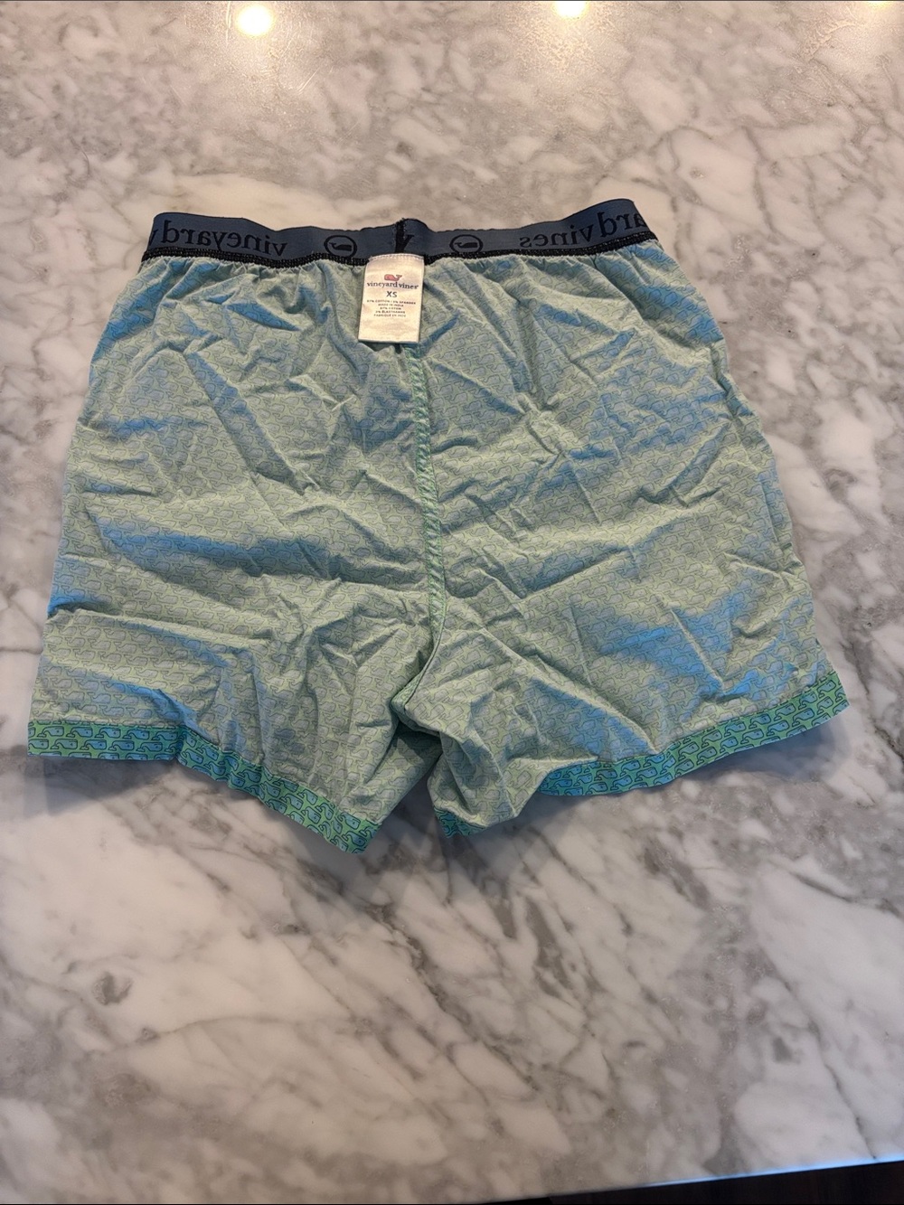 Vineyard Vines Green Patterned Boxer Shorts - Picture 3 of 5